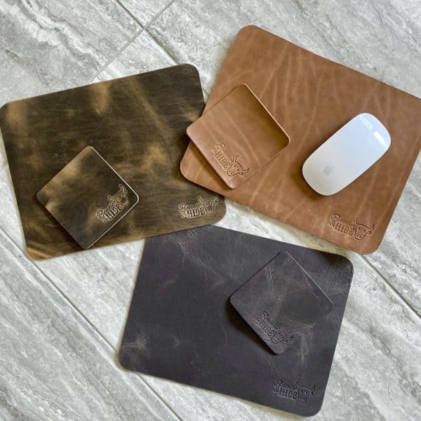 leather mouse pads